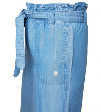 Pepe Jeans Pants Rosalia Wide Paperbag blue