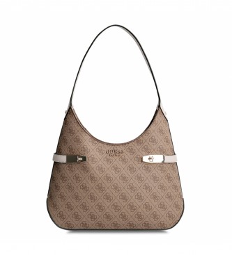 Guess Borsa a tracolla multilogo marrone -32x20.5x10cm- - Esdemarca Store  moda, calzature e accessori - migliori marche di scarpe e scarpe firmate