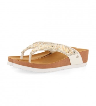 Gioseppo Cheraw white sandals -Height of the wedge: 4.5cm