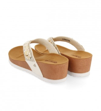 Gioseppo Cheraw white sandals -Height of the wedge: 4.5cm