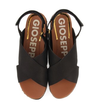 Gioseppo Sandals Megget black -Platform height 6cm