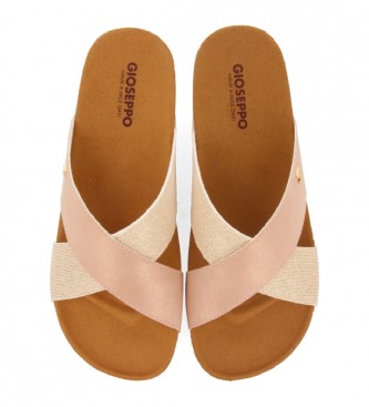 Gioseppo Qormi nude sandals -Height cua 4.5 cm