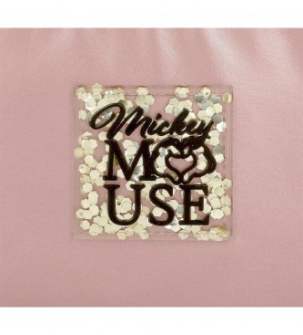 Joumma Bags Mickey Outline Schulrucksack mit Computerhalterung rosa