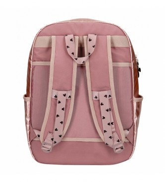 Joumma Bags Mickey Outline Schulrucksack mit Computerhalterung rosa