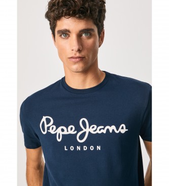 Pepe Jeans T-shirt original Stretch N marinha