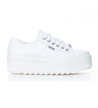 Victoria Zapatillas de lona blanco -Altura plataforma: 5cm- 