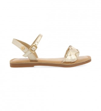 Gioseppo Knin gold leather sandals