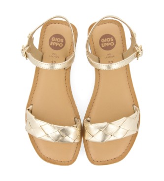 Gioseppo Knin gold leather sandals