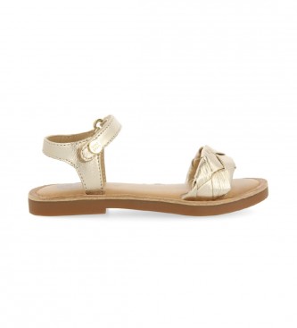 Gioseppo Gold Leoti leather sandals