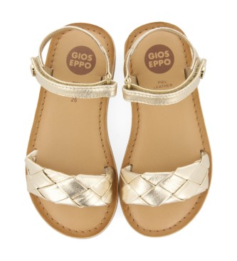 Gioseppo Gold Leoti leather sandals