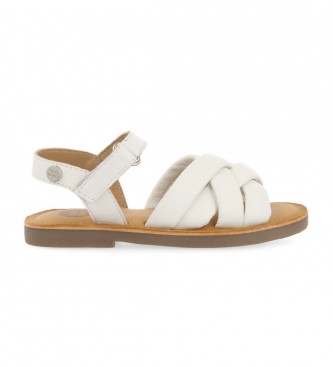 Gioseppo Velenje lder sandaler hvid