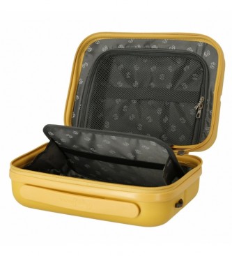 Pepe Jeans Pepe Jeans Laila yellow ABS toiletry bag adaptable to a trolley