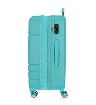 Movom Średnia walizka Galaxy Rigid 68cm turkusowa