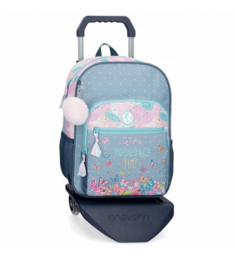 Movom Backpack 38cm Give yourself time with trolley blue