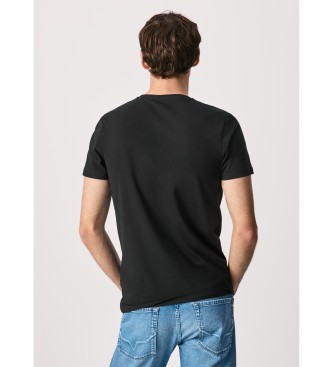 Pepe Jeans Camiseta Estiramiento Original N negro