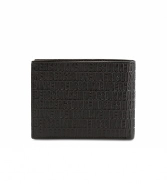 Bikkembergs CartRas leather wallet E4BPME553023 black -11x9x1.5cm