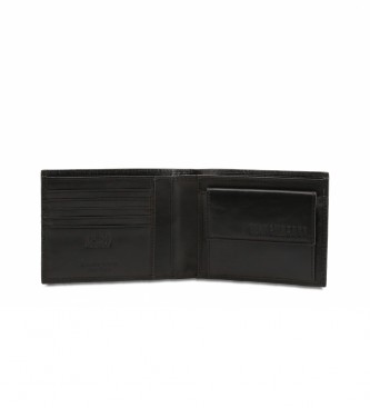 Bikkembergs Portefeuille CartRas en cuir E4BPME553023 noir -11x9x1,5cm