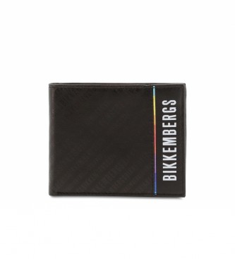 Bikkembergs Leather briefcase E2CPME3H3043 black -11.5x9x1cm
