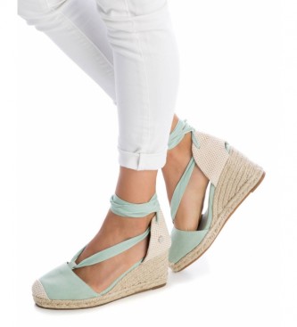 Refresh Sandlias de cunha azul esverdeada - altura da cunha 8cm