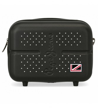 Pepe Jeans Neceser ABS adaptable a trolley Pepe Jeans Laila negro -29x21x15cm-
