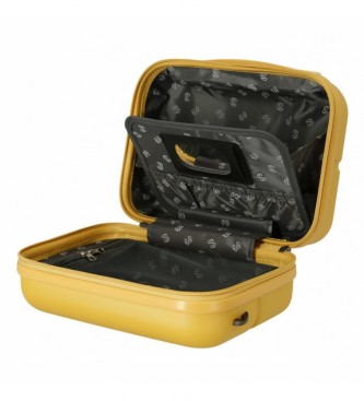 Pepe Jeans Pepe Jeans Jane jaune Trousse de toilette en ABS adaptable  la valise trolley