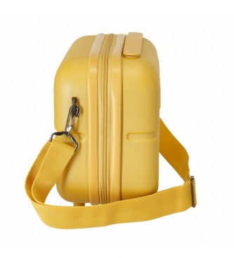 Pepe Jeans Pepe Jeans Jane yellow ABS toiletry bag adaptable to a trolley