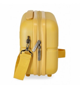 Pepe Jeans Pepe Jeans Highlight rumena ABS toaletna torbica na vozičku rumena