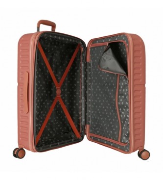 Pepe Jeans Set of Pepe Jeans Highlight terracotta rigid suitcases 55-70cm