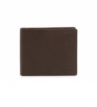 Carrera Jeans Brown leather wallet -11.5x9x2.5