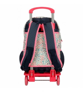 Enso Enso Travel Time double compartment backpack with marine trolley