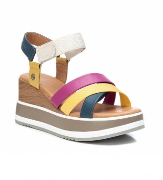 Carmela Leather sandals 068471 multicolor -Height cua 7 cm