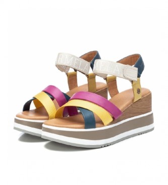 Carmela Leather sandals 068471 multicolor -Height cua 7 cm