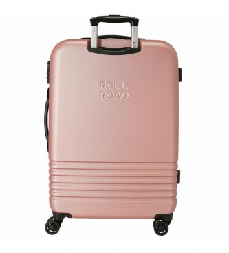 Roll Road Roll Road India Rigid 55-70cm Nude Roll Road India Suitcase Set