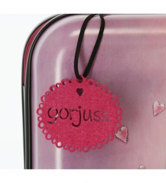 Gorjuss Beauty case in ABS For my love adattabile a trolley viola