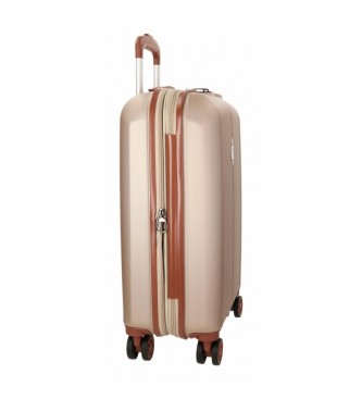 El Potro Rozszerzana walizka Ocuri Beige -40x55x20cm