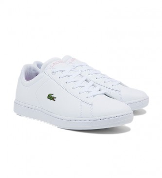 Lacoste Chaussures Carnaby Evo blanc, rose