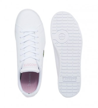 Lacoste Chaussures Carnaby Evo blanc, rose