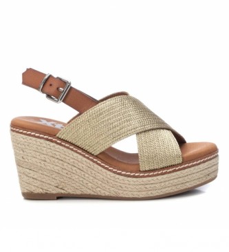Xti Sandals 042366 gold -Height of the wedge: 10cm