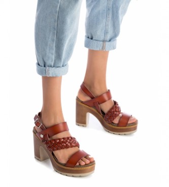 Refresh Sandals 079723 camel -Height heel: 10cm