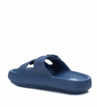 Xti Blue double strap sandals