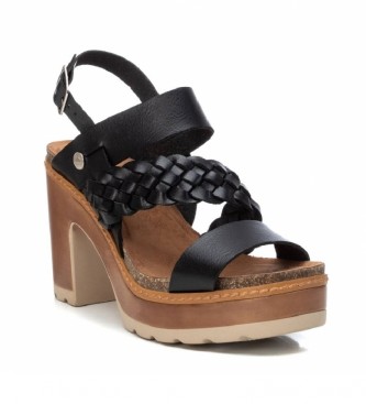 Refresh Sandals 079723 black -Height heel: 10 cm