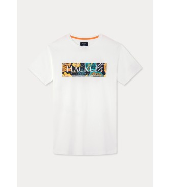 HACKETT Camiseta Seaweed blanco