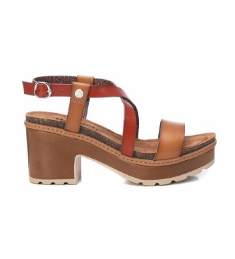Refresh Sandals 079929 brown -Height heel 5 cm