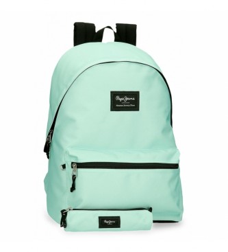 Pepe Jeans Pepe Jeans Aris Backpack + Light Turquoise Case
