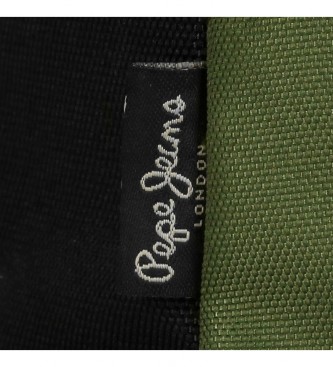 Pepe Jeans Nahrbtnik Pepe Jeans Aris + temno zelen kovček