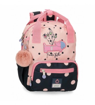 Enso Enso Friends Together small backpack adaptable pink