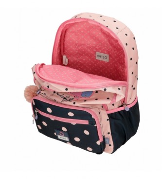 Enso EnsoFriends Together backpack duplo compartimento adaptvel rosa