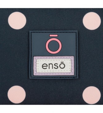 Enso EnsoFriends Together backpack duplo compartimento com carrinho cor-de-rosa