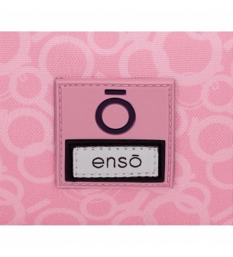 Enso Enso Love Vibes aanpasbare schoolrugzak roze