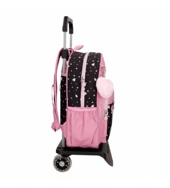 Enso Sac  dos scolaire EnsoLove Vibes avec trolley rose